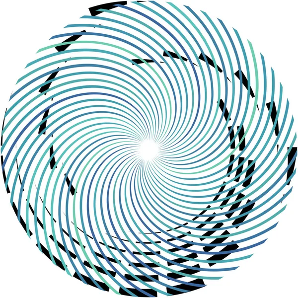 Espiral Abstracta Superpuesta Remolino Vector Giro Voluta Hélice Vértigo Coclear — Vector de stock