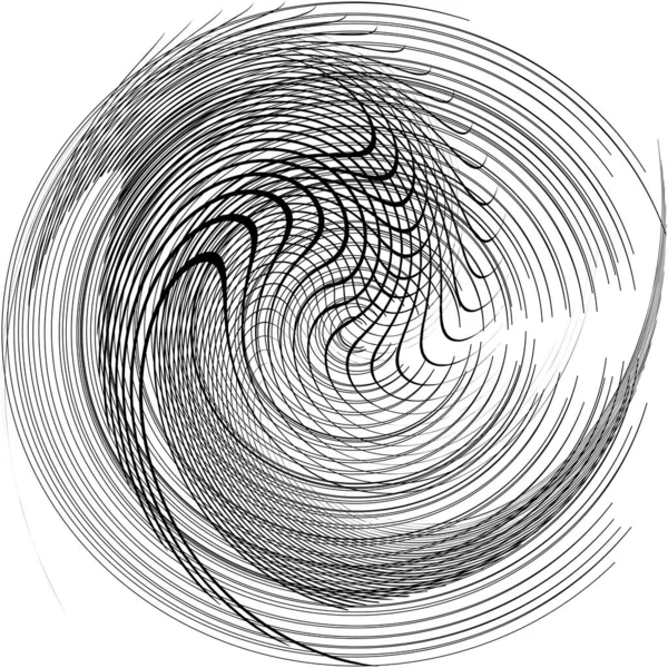Soyut sarmal, girdap, dönme vektörü örtüşüyor. Volute, helix, koklear vertigo dairesel, geometrik çizim. Soyut çember