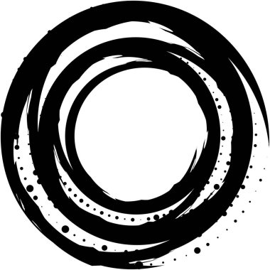 Soyut sarmal, girdap, dönme vektörü örtüşüyor. Volute, helix, koklear vertigo dairesel, geometrik çizim. Soyut çember