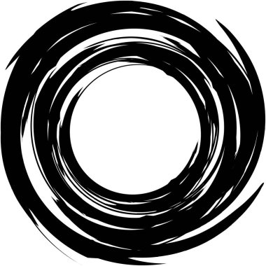 Soyut sarmal, girdap, dönme vektörü örtüşüyor. Volute, helix, koklear vertigo dairesel, geometrik çizim. Soyut çember