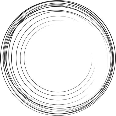 Soyut sarmal, girdap, dönme vektörü örtüşüyor. Volute, helix, koklear vertigo dairesel, geometrik çizim. Soyut çember