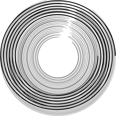 Soyut sarmal, girdap, dönme vektörü örtüşüyor. Volute, helix, koklear vertigo dairesel, geometrik çizim. Soyut çember