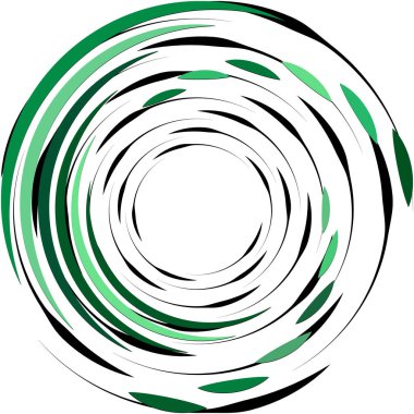 Soyut sarmal, girdap, dönme vektörü örtüşüyor. Volute, helix, koklear vertigo dairesel, geometrik çizim. Soyut çember