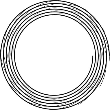 Soyut sarmal, girdap, dönme vektörü örtüşüyor. Volute, helix, koklear vertigo dairesel, geometrik çizim. Soyut çember
