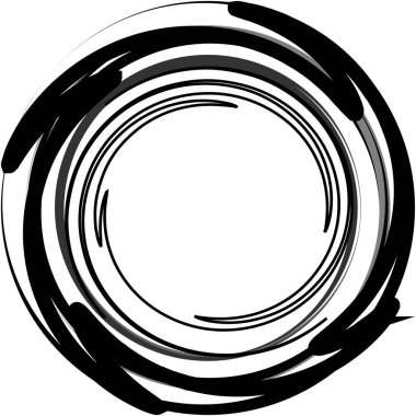 Soyut sarmal, girdap, dönme vektörü örtüşüyor. Volute, helix, koklear vertigo dairesel, geometrik çizim. Soyut çember