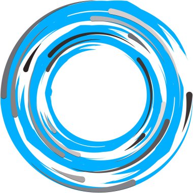 Soyut sarmal, girdap, dönme vektörü örtüşüyor. Volute, helix, koklear vertigo dairesel, geometrik çizim. Soyut çember