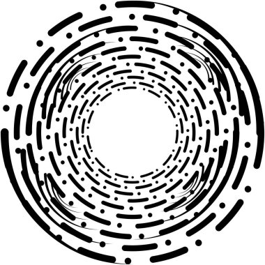 Soyut sarmal, girdap, dönme vektörü örtüşüyor. Volute, helix, koklear vertigo dairesel, geometrik çizim. Soyut çember