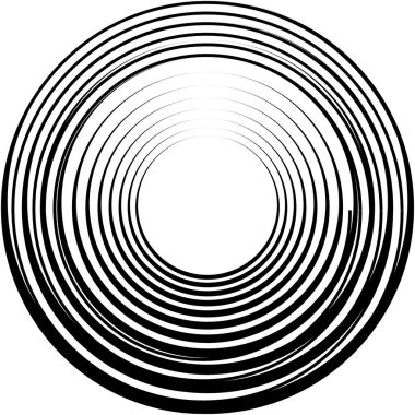 Soyut sarmal, girdap, dönme vektörü örtüşüyor. Volute, helix, koklear vertigo dairesel, geometrik çizim. Soyut çember