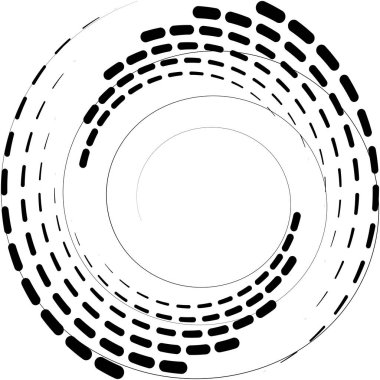 Soyut sarmal, girdap, dönme vektörü örtüşüyor. Volute, helix, koklear vertigo dairesel, geometrik çizim. Soyut çember