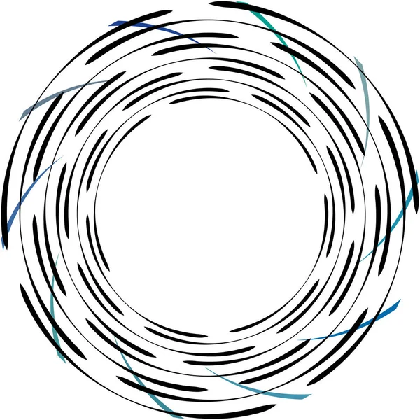 Sovrapposizione Astratta Spirale Vortice Vettore Vortice Voluta Elica Vertigini Cocleari — Vettoriale Stock