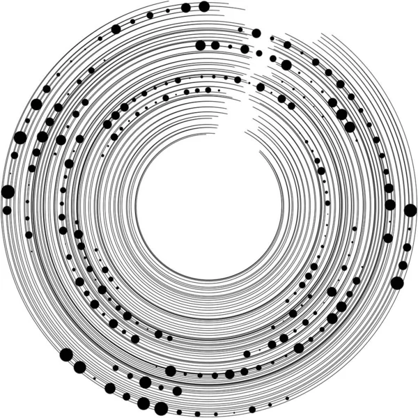 Abstracte Spiraal Draaikolk Wervelvector Voluut Helix Cochleaire Vertigo Cirkelvormig Geometrische — Stockvector