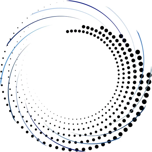 Espiral Abstracta Superpuesta Remolino Vector Giro Voluta Hélice Vértigo Coclear — Vector de stock