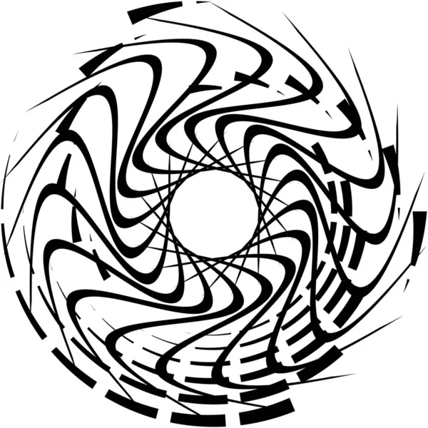Espiral Abstracta Superpuesta Remolino Vector Giro Voluta Hélice Vértigo Coclear — Vector de stock