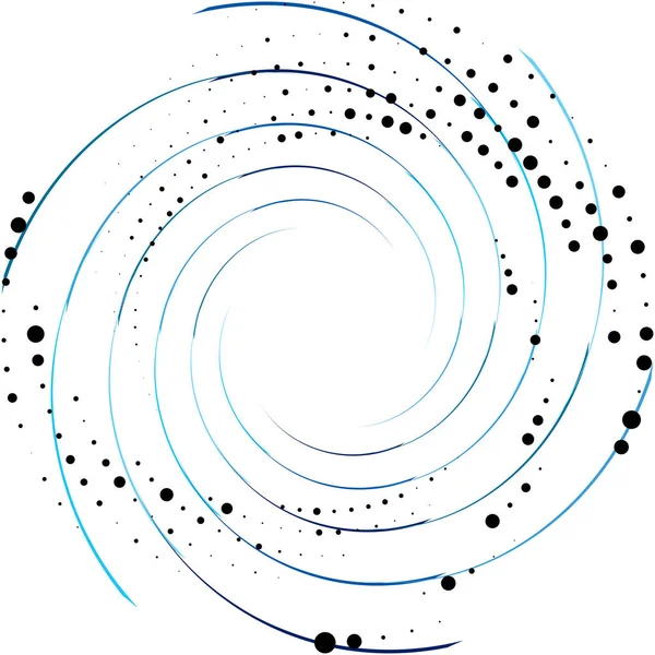 抽象的なスパイラル 渦巻き ツイルベクトルを上書きします ヴォリュート らせん 人工内耳のめまいの円形 幾何学的なイラスト 概要円 — ストックベクタ