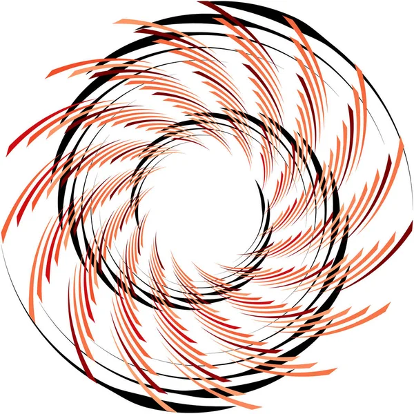 Espiral Abstracta Superpuesta Remolino Vector Giro Voluta Hélice Vértigo Coclear — Vector de stock