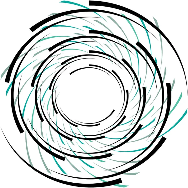 Espiral Abstracta Superpuesta Remolino Vector Giro Voluta Hélice Vértigo Coclear — Vector de stock