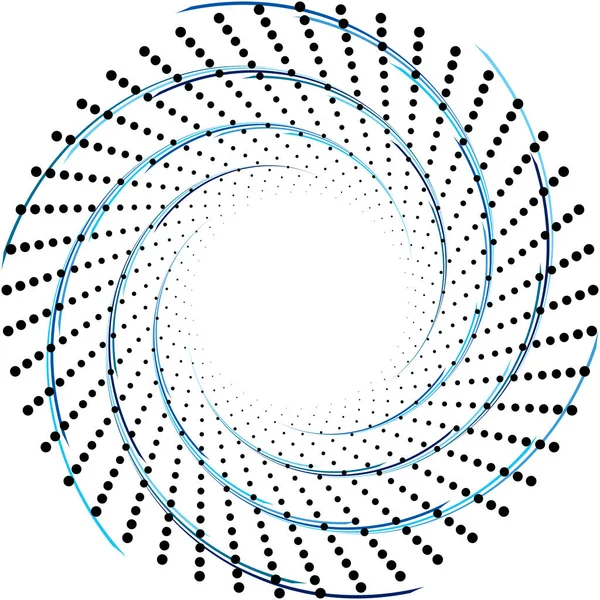 Abstracte Spiraal Draaikolk Wervelvector Voluut Helix Cochleaire Vertigo Cirkelvormig Geometrische — Stockvector