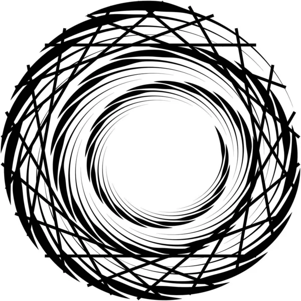 Sovrapposizione Astratta Spirale Vortice Vettore Vortice Voluta Elica Vertigini Cocleari — Vettoriale Stock