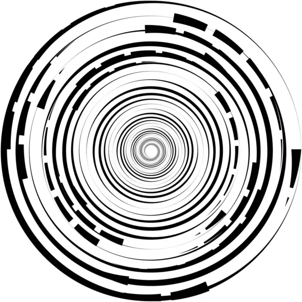 Abstracte Spiraal Draaikolk Wervelvector Voluut Helix Cochleaire Vertigo Cirkelvormig Geometrische — Stockvector