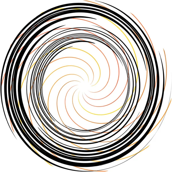 Espiral Abstracta Superpuesta Remolino Vector Giro Voluta Hélice Vértigo Coclear — Vector de stock