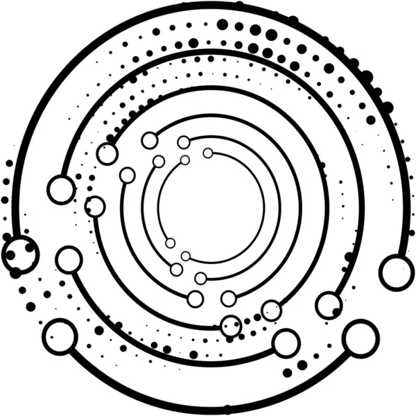 Sovrapposizione Astratta Spirale Vortice Vettore Vortice Voluta Elica Vertigini Cocleari — Vettoriale Stock