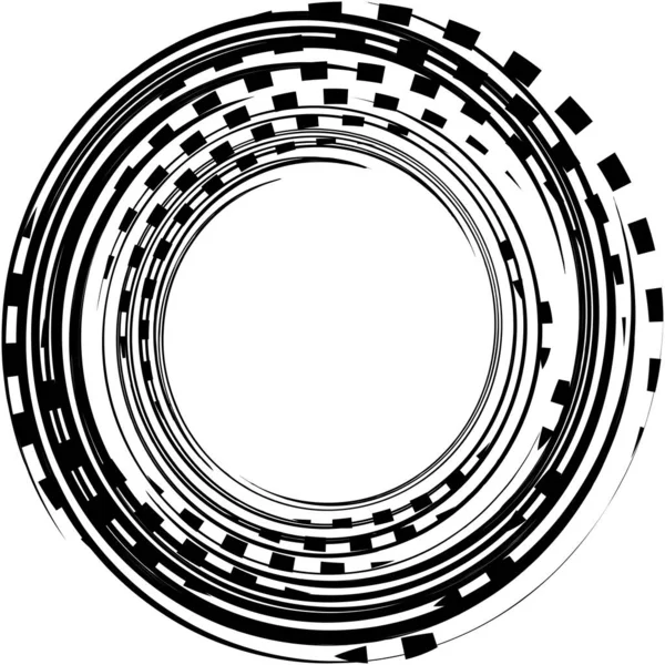 Sovrapposizione Astratta Spirale Vortice Vettore Vortice Voluta Elica Vertigini Cocleari — Vettoriale Stock