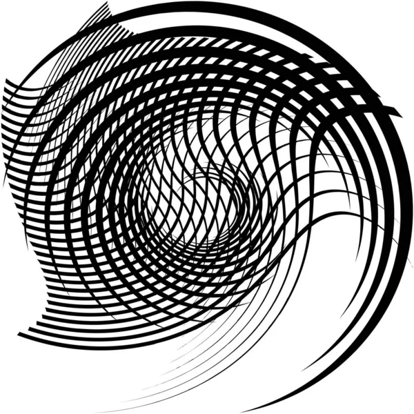 Sovrapposizione Astratta Spirale Vortice Vettore Vortice Voluta Elica Vertigini Cocleari — Vettoriale Stock