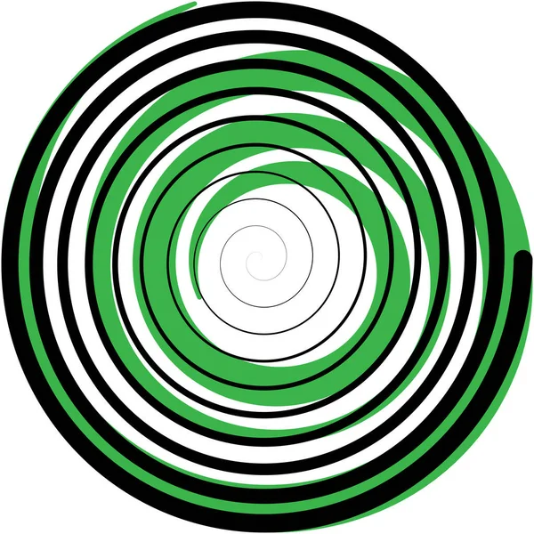 Espiral Abstracta Superpuesta Remolino Vector Giro Voluta Hélice Vértigo Coclear — Vector de stock