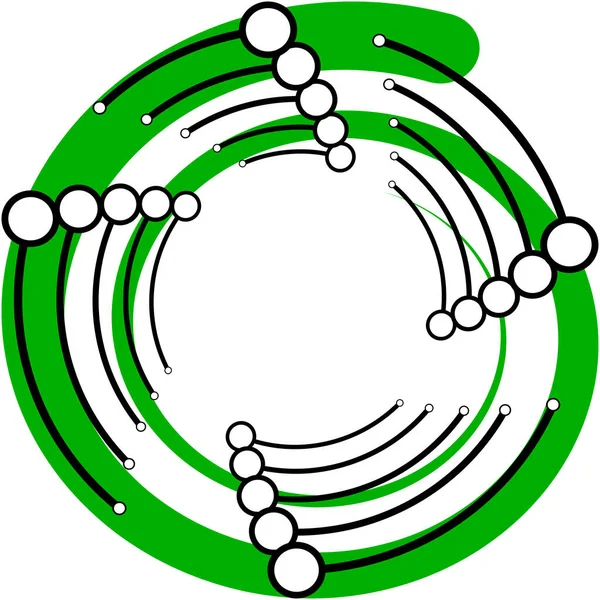 Sovrapposizione Astratta Spirale Vortice Vettore Vortice Voluta Elica Vertigini Cocleari — Vettoriale Stock