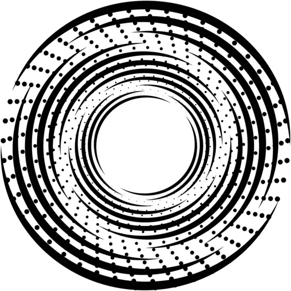 Abstracte Spiraal Draaikolk Wervelvector Voluut Helix Cochleaire Vertigo Cirkelvormig Geometrische — Stockvector