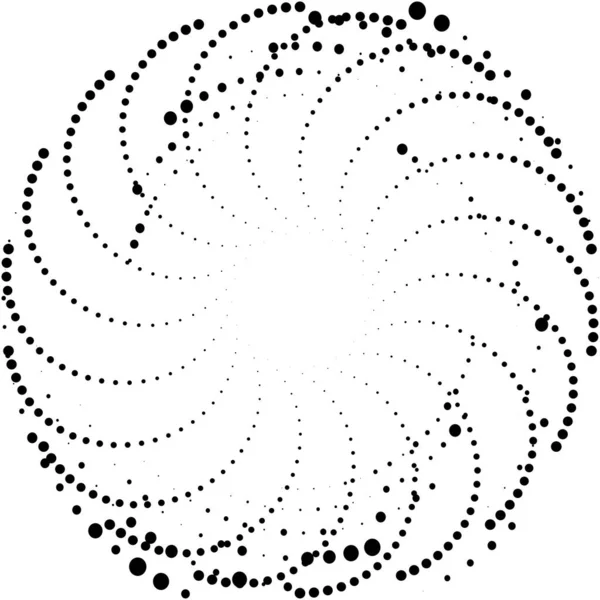 Abstracte Spiraal Draaikolk Wervelvector Voluut Helix Cochleaire Vertigo Cirkelvormig Geometrische — Stockvector