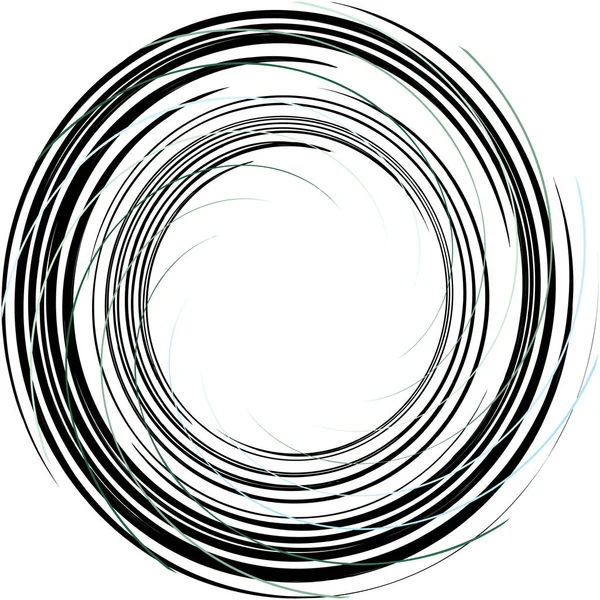 Espiral Abstracta Superpuesta Remolino Vector Giro Voluta Hélice Vértigo Coclear — Vector de stock