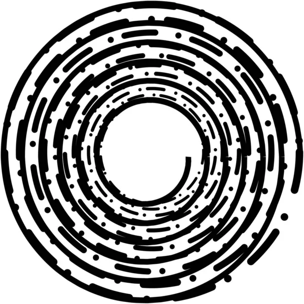 Sovrapposizione Astratta Spirale Vortice Vettore Vortice Voluta Elica Vertigini Cocleari — Vettoriale Stock