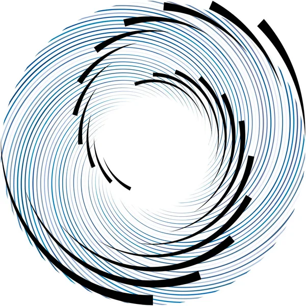 Espiral Abstracta Superpuesta Remolino Vector Giro Voluta Hélice Vértigo Coclear — Archivo Imágenes Vectoriales