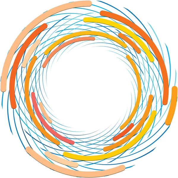 Espiral Abstracta Superpuesta Remolino Vector Giro Voluta Hélice Vértigo Coclear — Archivo Imágenes Vectoriales