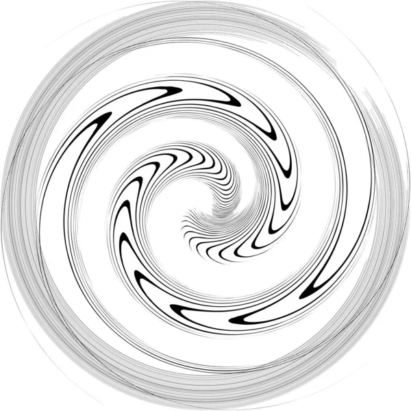 Espiral Abstracta Superpuesta Remolino Vector Giro Voluta Hélice Vértigo Coclear — Vector de stock