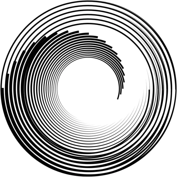 Superposition Abstraite Spirale Tourbillon Vecteur Tourbillon Volute Hélice Vertige Cochléaire — Image vectorielle