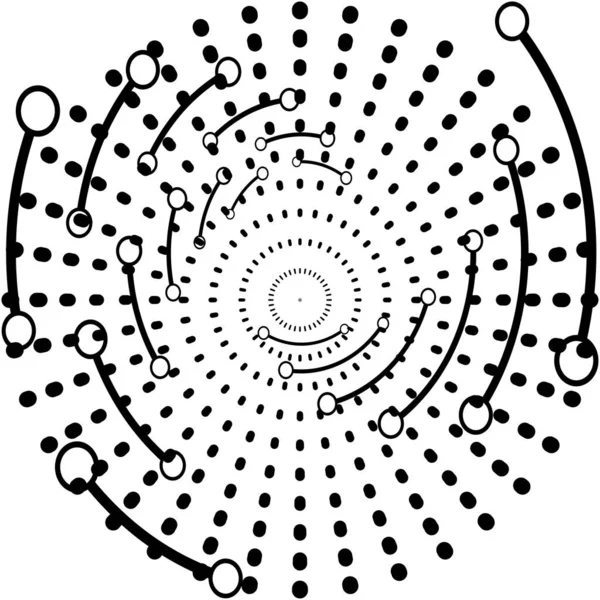 Sobreposição Abstrato Espiral Redemoinho Twirl Vetor Voluta Hélice Vertigem Coclear — Vetor de Stock