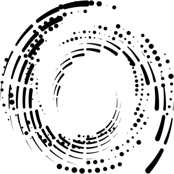 Abstracte Spiraal Draaikolk Wervelvector Voluut Helix Cochleaire Vertigo Cirkelvormig Geometrische — Stockvector