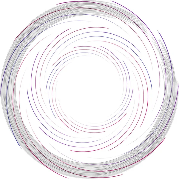 Abstracte Spiraal Draaikolk Wervelvector Voluut Helix Cochleaire Vertigo Cirkelvormig Geometrische — Stockvector