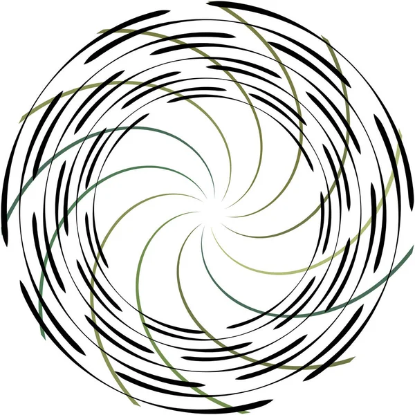 Espiral Abstracta Superpuesta Remolino Vector Giro Voluta Hélice Vértigo Coclear — Vector de stock