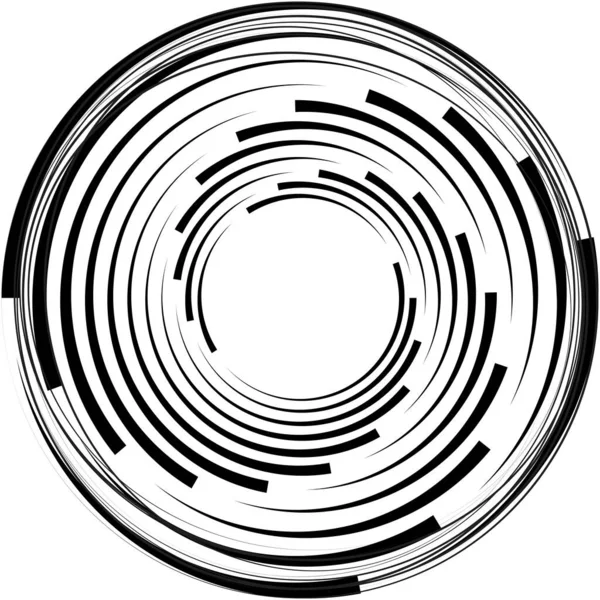 Sovrapposizione Astratta Spirale Vortice Vettore Vortice Voluta Elica Vertigini Cocleari — Vettoriale Stock