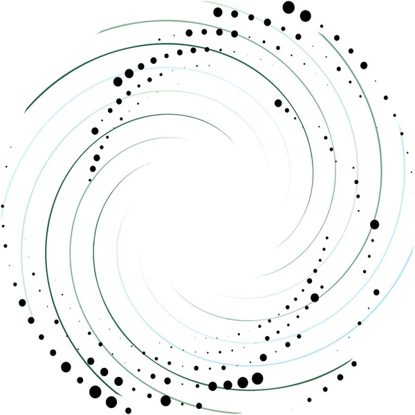 抽象的なスパイラル 渦巻き ツイルベクトルを上書きします ヴォリュート らせん 人工内耳のめまいの円形 幾何学的なイラスト 概要円 — ストックベクタ