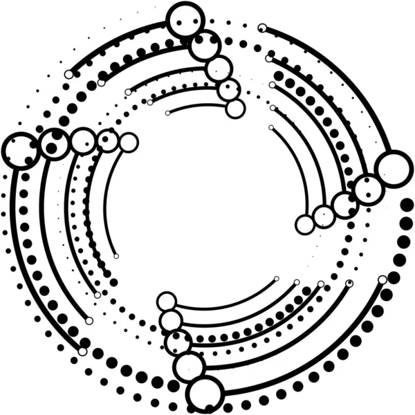 Överlagring Abstrakt Spiral Virvel Virvel Vektor Volute Helix Cochlear Vertigo — Stock vektor