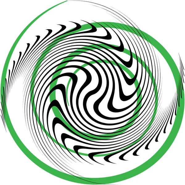 Espiral Abstracta Superpuesta Remolino Vector Giro Voluta Hélice Vértigo Coclear — Vector de stock