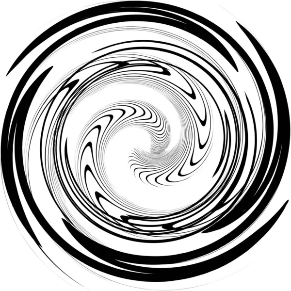 Espiral Abstracta Superpuesta Remolino Vector Giro Voluta Hélice Vértigo Coclear — Vector de stock