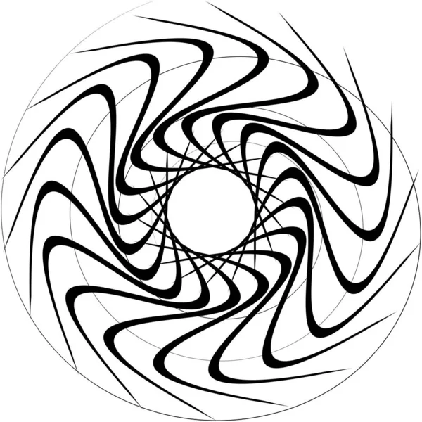 Sobreposição Abstrato Espiral Redemoinho Twirl Vetor Voluta Hélice Vertigem Coclear — Vetor de Stock