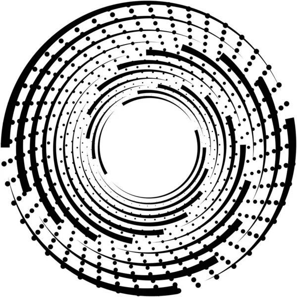 Soyut Sarmal Girdap Dönme Vektörü Örtüşüyor Volute Helix Koklear Vertigo — Stok Vektör