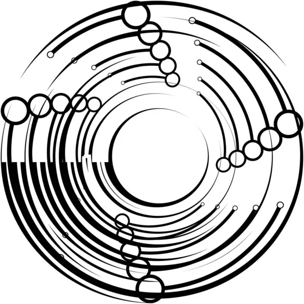 Sobreposição Abstrato Espiral Redemoinho Twirl Vetor Voluta Hélice Vertigem Coclear — Vetor de Stock