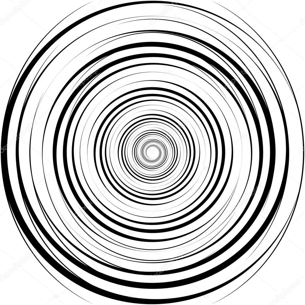 Overlaying abstract Spiral, Swirl, Twirl vector. Volute, helix, cochlear vertigo circular, geometric illustration. Abstract circle